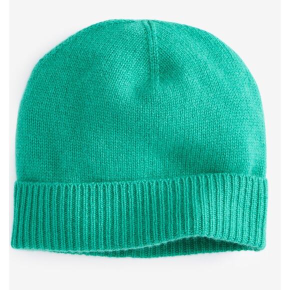 Brand New Charter Club Cashmere Peacock Green Adult One Size Hat Beanie Cashmere